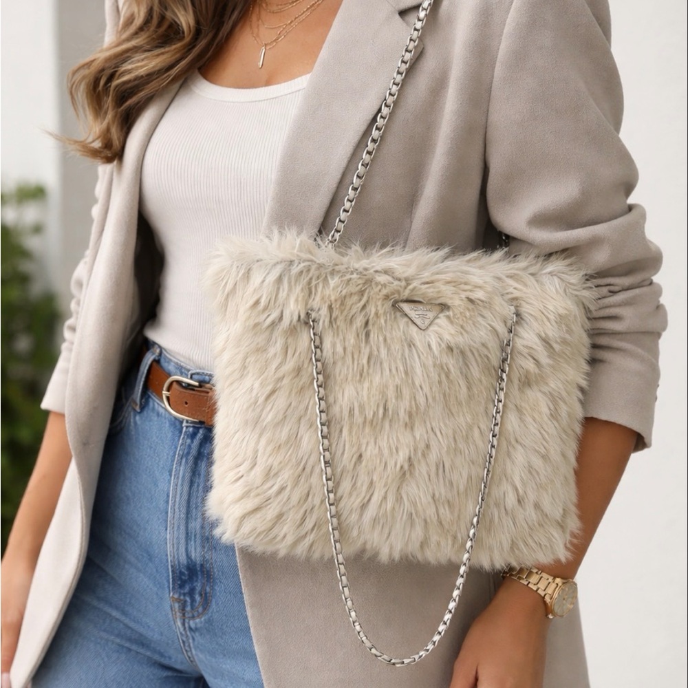 Pre-Loved Prada Chain Fur Bag